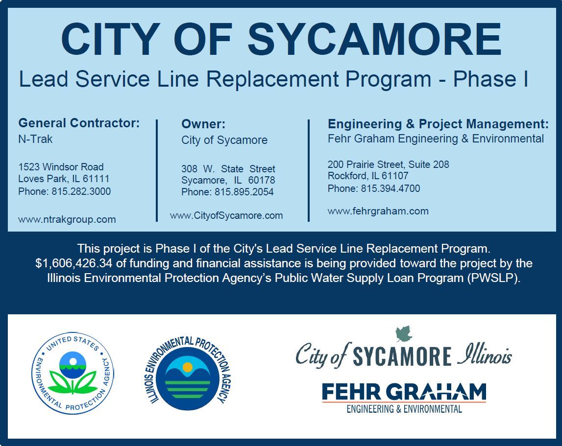 Sycamore Lead Service Line Replacement Program - Phase 1